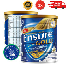 1X Abbott 800 g EnsureGold leche en polvo nutrición completa con sabor a vainilla