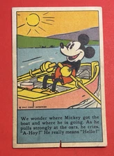1930s D52 Mickey Mouse Recipe Bread Card Bamby Bread We wonder where Mickey.....