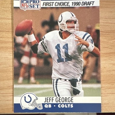 Pro Set 1990 Jeff George #669 Indianapolis Colts First Choice Draft NFL Football