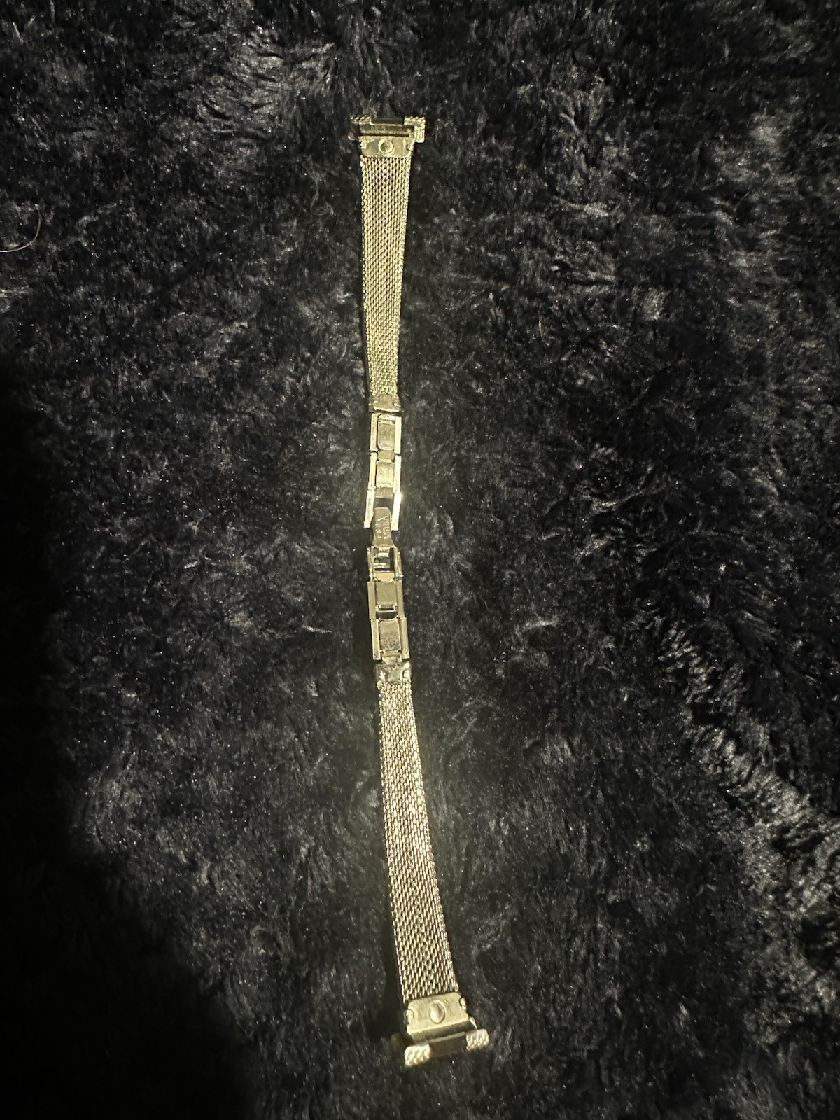 Silver Metal Milanese Mesh Wristwatch Band Bracelet