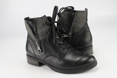 Remonte Gr.39 Damen Comfort  Stiefel Stiefelette Boots Leder Schwarz  TOP  L 582