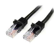 StarTech.com 7m Black Snagless Cat5e Patch Cable NEW