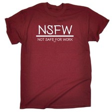 Nsfw Not Safe For Work - Mens Funny Novelty T-Shirt Tshirts