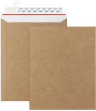 9X11.5 Self Seal Photo Document Mailers 25 Pack Stay Flat Brown Cardboard Envelo
