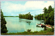 Tatamagouche Nova Scotia Greetings Motorboats Postcard NS Posted 1974