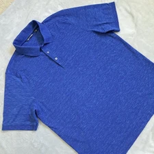Cutter and Buck Men's Golf Polo XL Blue Performance Advantage EUC