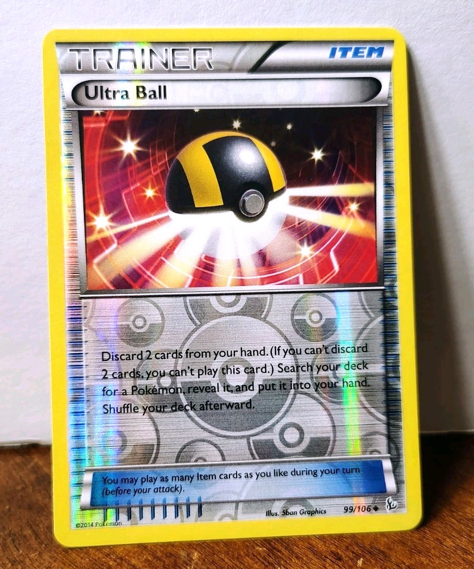 POKEMON ULTRA BALL 99/106 REVERSE HOLO TRAINER XY FLASHFIRE NM NEAR MINT