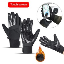 Winter Thermal Gloves Full Finger Windproof Touch Screen Mitten for Cold Weather