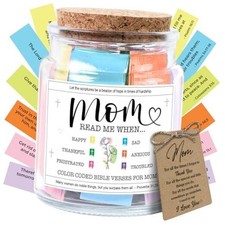 Gifts For Mom, Birthday Gifts For Mom From Daughters, Son - Bible Jar For Mom