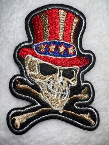 Patch / écusson " Tête De Mort / Flammes