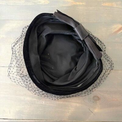 Vintage Toque Netted Hat Black Velvet | eBay display picture 2