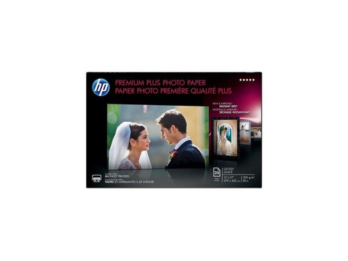 HP Premium Plus Photo Paper 75 lbs. Glossy 11 x 17 25 Sheets/Pack CV065A - Photo 5/12