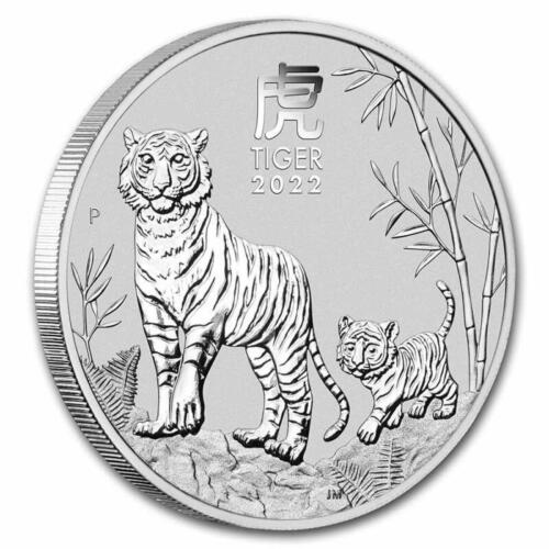 2022 Australia 2 oz Silver Lunar Tiger BU Series III (In Capsule) - Picture 3 of 5