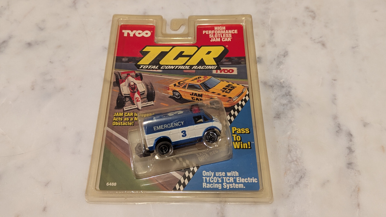 1991 TYCO TCR Race Track Chevy VAN HO Slot less JAM Carded Total ...