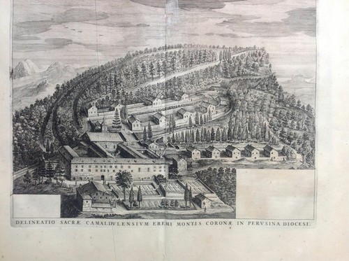 Italy, Umbria; J. Blaeu , P.Mortier - Outlined Sacrae Camaldulensium Hermitages - Picture 2 of 8