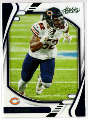 2021 Panini Absolute Football Khalil Mack No. 21 Chicago Bears