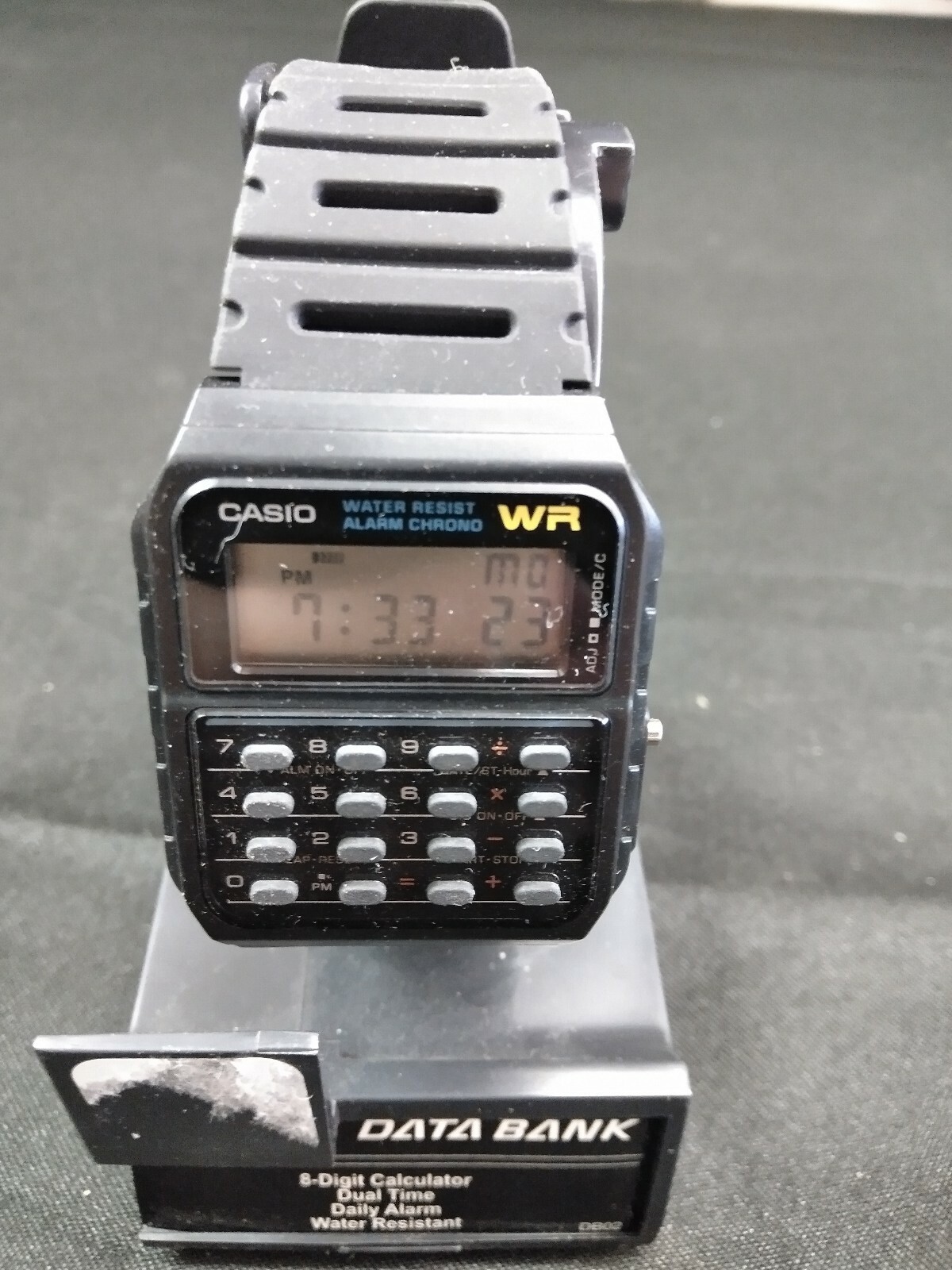 casio water resistant calculator watch