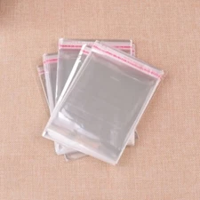1000 Pieces 2" x 2" Clear Self Adhesive Resealable Cellophane Poly OPP Bags 2x2