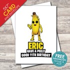 PERSONALISED Fortnite Gamer Birthday card | Any name & age | Son Grandson Nephew