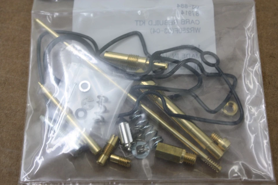 Yamaha WR250F 2003 2004 KIT DE REPARACIÓN DE CARBURADOR JUEGO DE REPARACIÓN SHINDY HECHO EN JAPÓN Foto 3 de 4