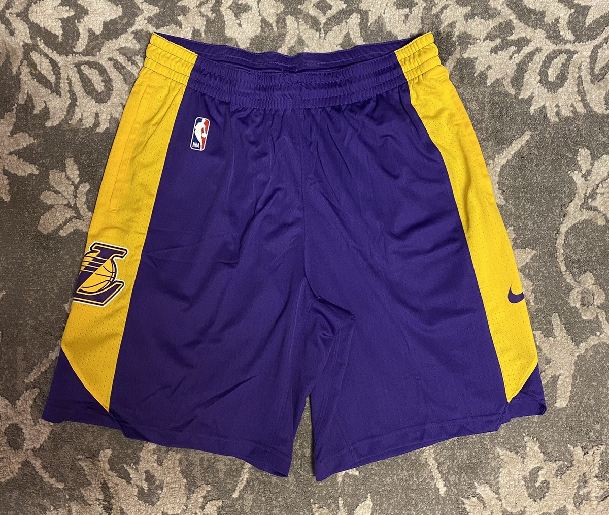 lakers nike practice shorts