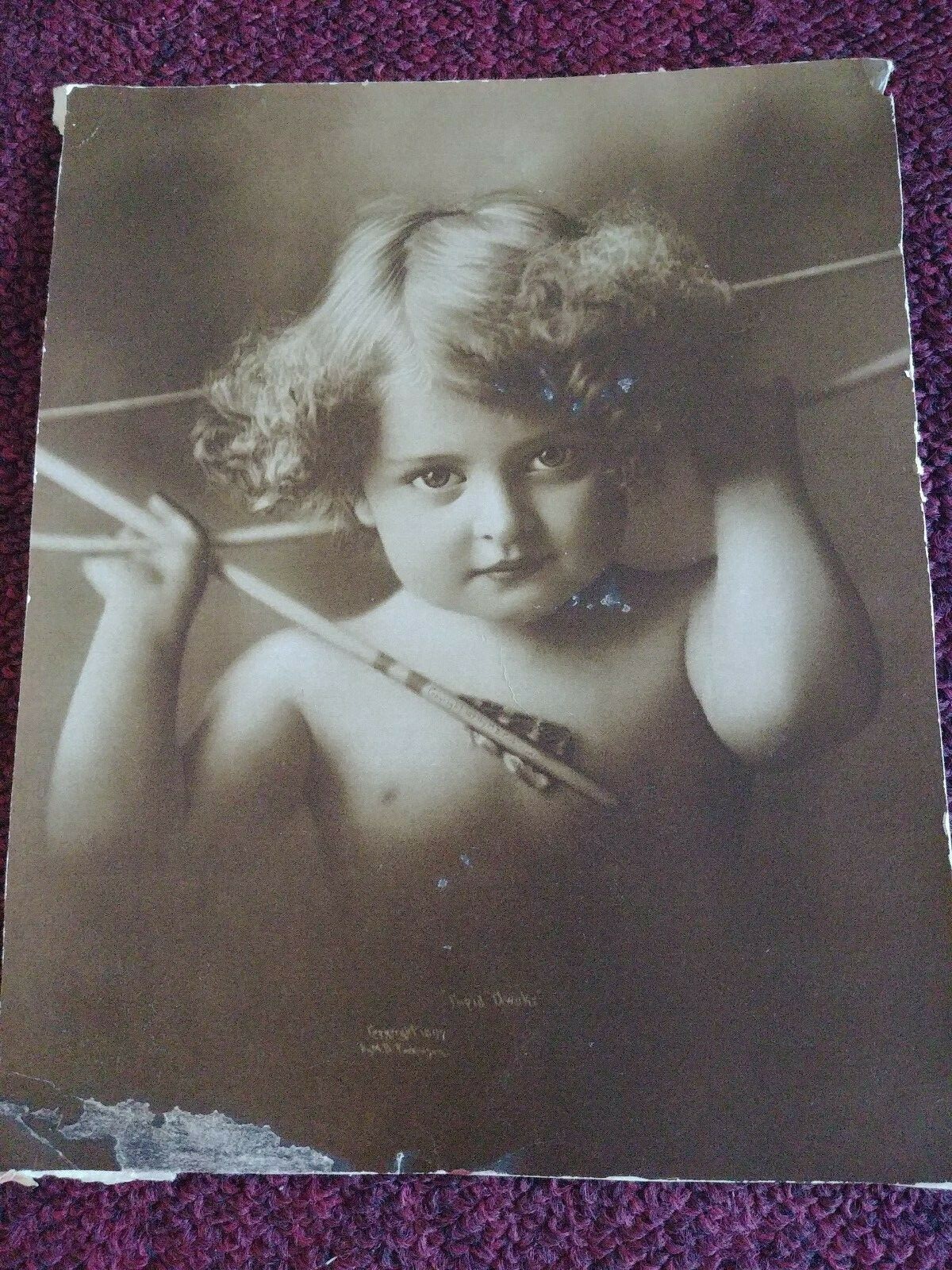 c 1897 Cupid Awake#2829/Asleep#1901 sepia print Series by Taber Prang ...