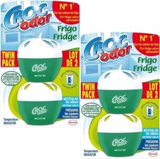4 x Fridge Deodoriser Croc Odor 33g Fridge Odour eliminator Fresh Neutralise
