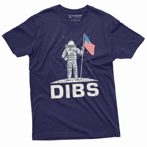 USA America Patriotic Flag Shirt Dibs Astronaut Shirt 4th of July Shirt - Picture 2 of 9