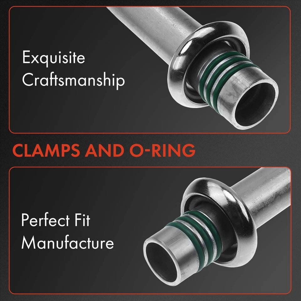 Línea de succión de manguera de refrigerante de aire acondicionado para Lincoln Town Car 2003 2004 2005 V8 4,6 L Foto 3 de 4