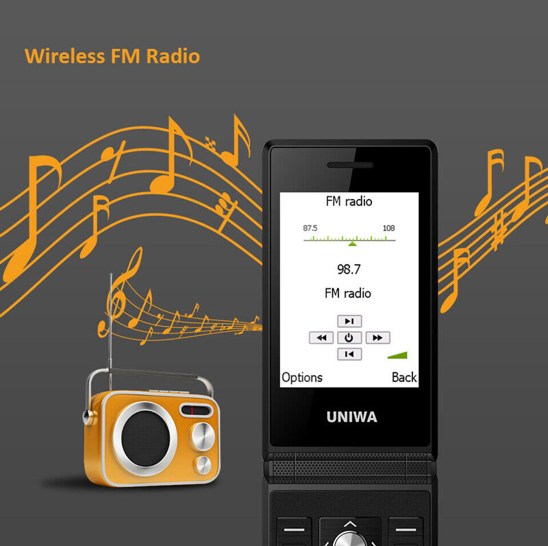 X28 Unlocked Old Man Mobile Phone Dual Sim GSM Senior Flip Big Push