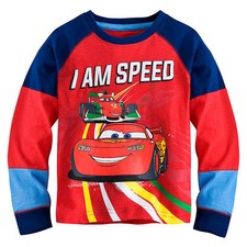 Disney Store Cars Lightning McQueen Long Sleeve T Shirt Boy Size 5/6