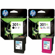 HP 301XL Black & Colour High Capacity Ink Cartridge For Deskjet 1000 Printer