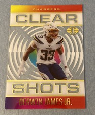 2021 Panini Illusions Football Green Clear Shots #CS6 Derwin James Jr.