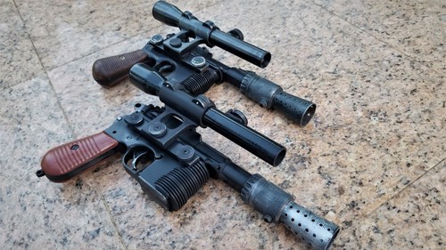 Han Solo DL-44 Blaster Prop Part -- Heat Sink/Grille (Airsoft Edition) - Picture 9 of 9