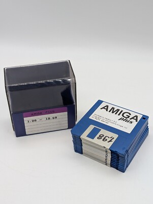 Amiga Plus Magazin Disketten Jahrgang 1998 komplett inkl. Box 12x 3,5'' Disks