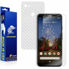 ArmorSuit Google Pixel 3a XL Screen Protector White Carbon Fiber Made in USA