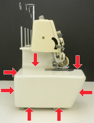 Toyota 6600 Overlock Serger Machine Part BED/Left Lower Cover w