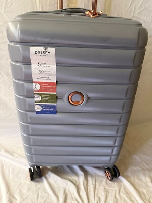 Delsey Shadow 5.0 Expandable 24'' Check-in Spinner Luggage Silver