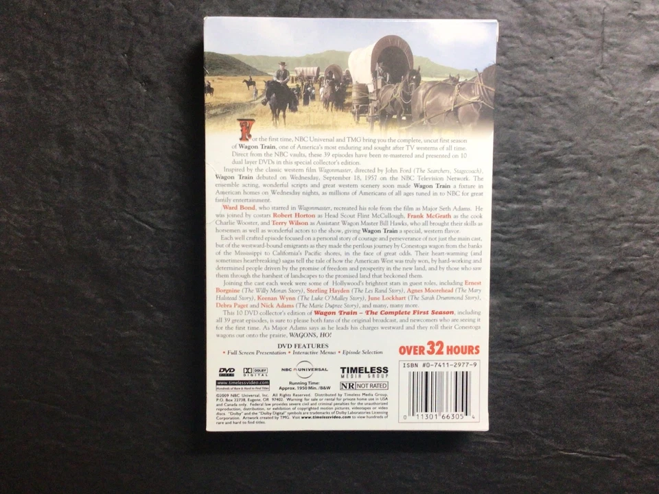 WAGON TRAIN ~ Season 1 ~ DVD ~ SEALED!!! w/slipcase - Image 4 of 4