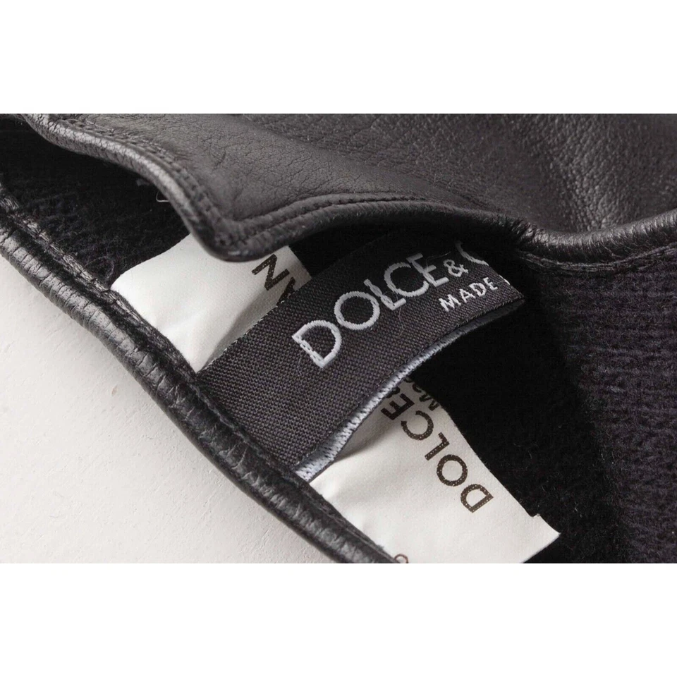 Guantes pequeños negros originales Dolce&Gabbana para mujer H2483 Foto 4 de 4