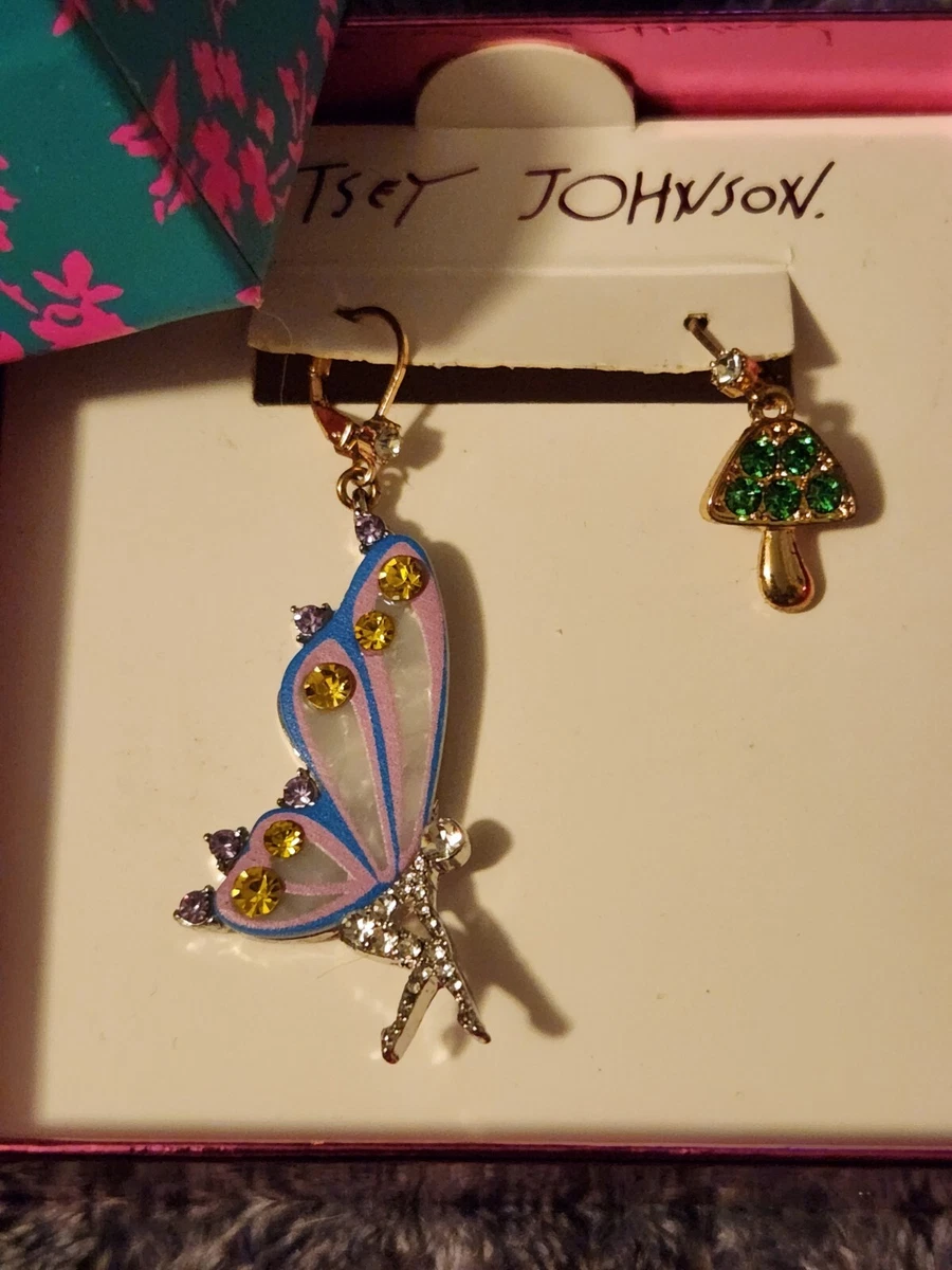 Betsey johnson fairy earrings clearance