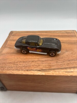 HOT WHEELS Diecast Black  63 Chevy Corvette Split Window Stingray Hong Kong 