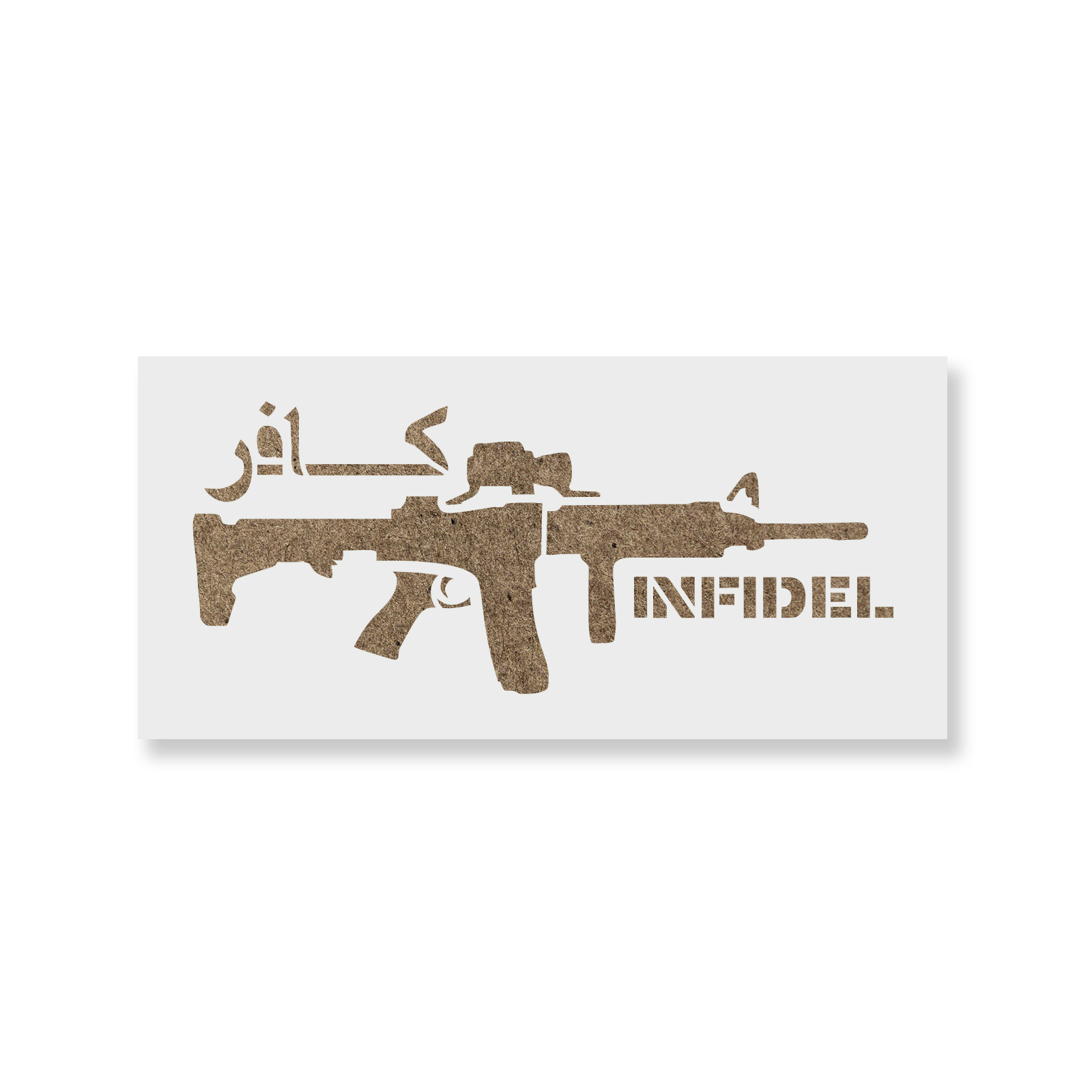 Infidel Stencil - Durable & Reusable Mylar Stencils | eBay