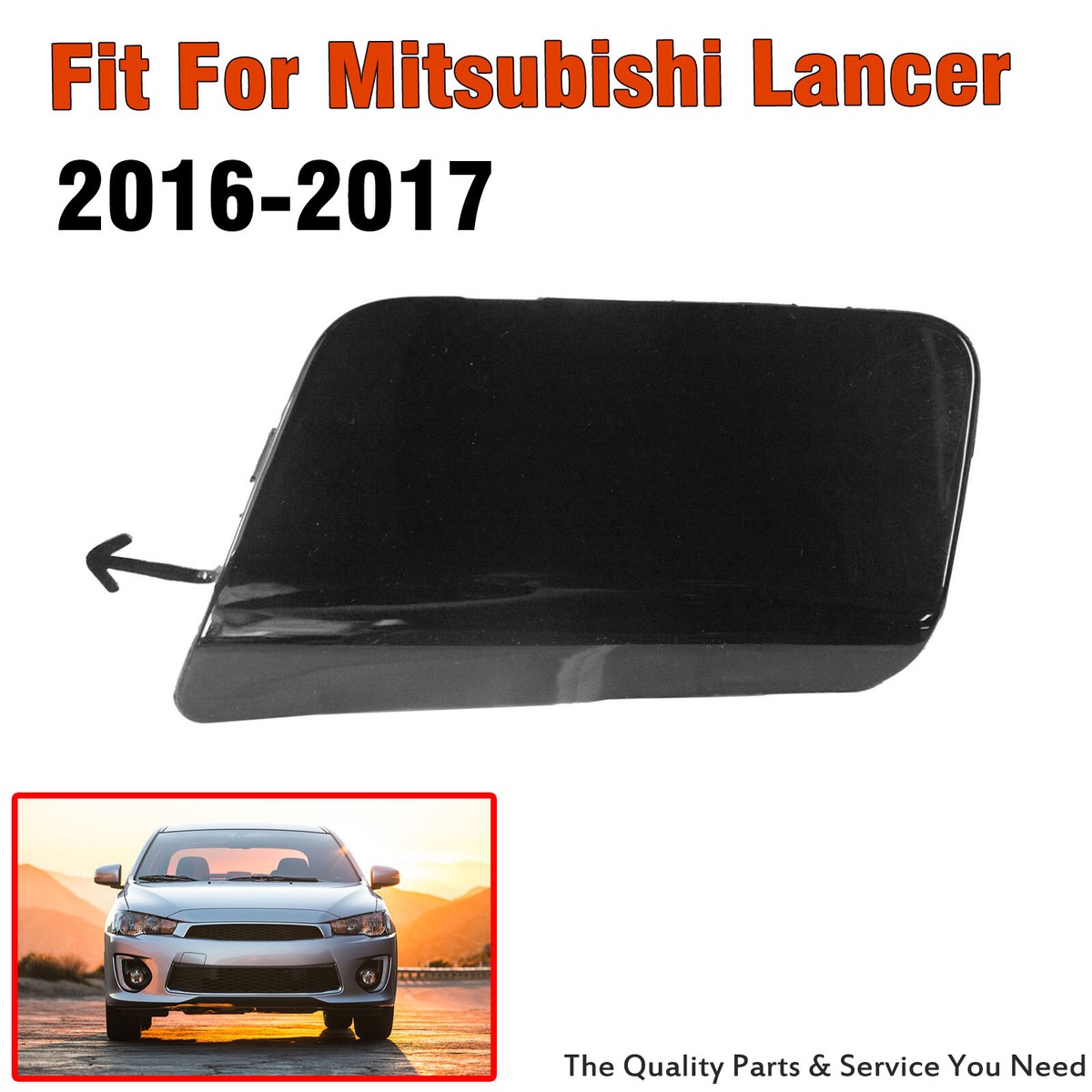 6400GB805XA Front Bumper Tow Hook Eye Cover Cap for Mitsubishi