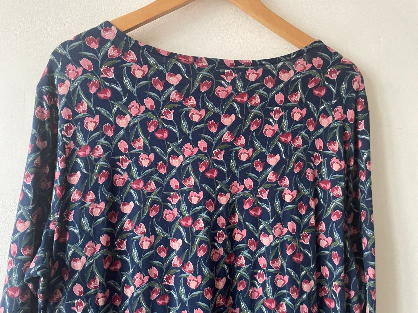 SEASALT CORNWALL Ladies April Navy Blue Tulip Pattern Dress Size 20 CG D26 eBay