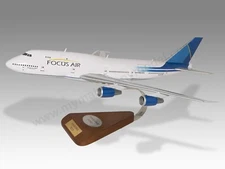 Boeing 747-300 Focus Air Desk Wood Airplane New Model Large Scale 1/150