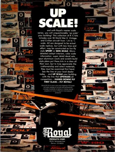 Royal RC Aircraft Kits Vintage 1991 Print Ad Wall Decor Lot of 2 - Picture 1 of 2