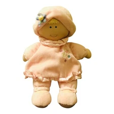 Kids Preferred Baby Girl Soft Doll Pink Blonde Flowers Butterfly Ruffle Sarin