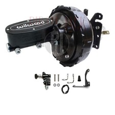 1973-93 Chevy Gmc Truck 11 Dual Black Booster Wilwood 1-18 Bore Adj Valve