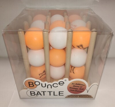 Bounce Battle Ping Pong Game Wood Edition Game of Strategy Skill & Chance NEW
